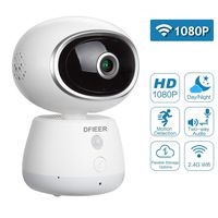 1080P HD Baby Pet Nanny Monitor, 360 Eyes Panoramic Remote Monitor Wireless WiFi IP Camera with Pan/Tilt, Night Vision Indoor Home Security Cam with Motion Detection,Two-Way Audio, Cloud Storage