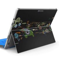igsticker Ultra Thin Premium Protective Back Stickers Skins Universal Tablet Decal Cover for Microsoft Surface Pro7 / Pro2017 / Pro6 007228 Black Black Pattern