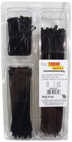 Taylor Cable 43200 Cable Wire Tie Assortment Incl. 200 ea. 4 in. 18 lb./100 ea. 7 in. 50 lb./100 ea. 11 in. 50 lb. Black Cable Wire Tie Assortment