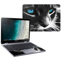 MightySkins Skin Compatible with Samsung Chromebook Plus LTE (2018) - Cat | Protective, Durable, and Unique Vinyl Decal wrap Cover | Easy to Apply, Remove, and Change Styles | Made in The USA