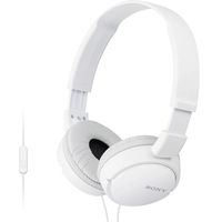 Sony Premium Lightweight Extra Bass Stereo Headphones with Universal in-line Microphone and Remote for Apple iPhone/Android Smartphone (White)