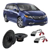 Compatible with Honda Odyssey LX 2014-2015 Front Door Factory Replacement Harmony HA-R65 Speakers