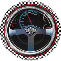 Creative Converting 8 Count Round Paper Plates, 8.75", Racing