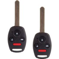 ECCPP Replacement fit for 2PCS 313.8MHz Uncut Keyless Entry Remote Ignition Key Control Fob Honda Accord CR-V Element OUCG8D-380H-A