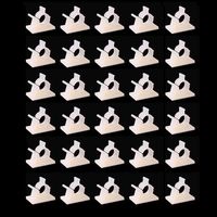 30 Pieces White Cable Clips Viaky Adjustable Self-Adhesive Nylon Wire Clips Cable Management Drop Wire Holder
