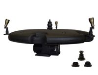 HALF OFF PONDS - AQF52003X3-100 - Aqua Marine Floating Fountain with 36" Float, (3) Spray Pattern Nozzles, 5,200 GPH Pump with 100' Cord and (3) 3-Watt Color Changing Light Kit with Remote