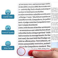 3X Large Page Magnifying Glass with Crystal Lens, Rectangular Hand-held Magnifier for Reading, Low Vision, Seniors, Jewelry, Coins