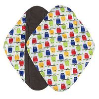 Reusable Bamboo Cloth Menstrual Pad, Washable Menstrual Panty Pad,Mama Sanitary Towel Pad,Light Incontinence Pads,Absorbent Cloth Sanitary Pad (Nighttime Use)