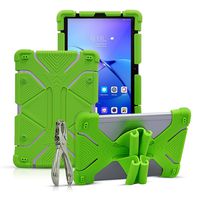 CHINFAI 8.9~10.1 inch Tablet Case, 2nd Gen Universal Silicone Protective Stand Cover for New iPad 2018, Samsung Galaxy Tab S2/S3 9.7 inch, Kindle Fire HD 8.9" (Green)