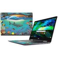 Mightyskins Skin Compatible with Dell Inspiron Chromebook 14" (2018) - Sea Dreams | Protective, Durable, and Unique Vinyl Decal Wrap Cover | Easy to Apply, Remove, and Change Styles | Made in The USA