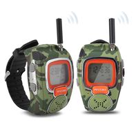 Children Watch Walkie Talkies, 1 Pair Portable Walkie Talkie For Kids Outdoor 1.2 inch LCD Display Anti-Lost Walkie-Talkie, USB Charging Wrist Watch Remote Monitor Smartwatch for Bicycle, Hiking, Camp