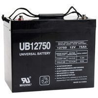 Universal Power Group UB12750 12V 75AH Internal Thread Battery for Jazzy 1104 1120 1170 XL