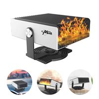 Tenlso Portable Car Heater Defroster, 2 in 1 24V 150W Windshield Defogger Heater & Cooling Fan, Plug Into Cigarette Lighter/Fast Heating Demister/ 180-dgree Rotation/Low Noise