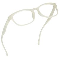 LifeArt Plastic Blue Light Blocking Glasses,Oval Computer Reading Glasses,Transparent Lens,Reduce Headaches&Eyestrain,Stylish for Women/Men +2.50