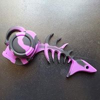 WILDEYE Angler Fish Wax Container High Temp Multi-Color Wax Weed Oil dab Container (Purple and Black)