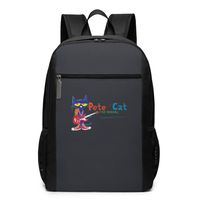 Pete Cat Backpack 17 Inch Travel Laptop Backpack School Computer Bag