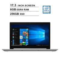 Lenovo 2019 Newest L340-17 17.3 Inch HD Laptop (8th Gen Intel Dual Core i3-8345U up to 3.90 GHz, 8GB DDR4 RAM, 256GB SSD, Bluetooth, DVD, WiFi, Windows 10) (Gray)