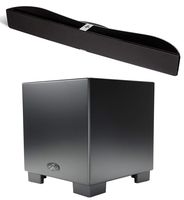 Martin Logan Vision X Powered Sound Bar and Martin Logan Dynamo 1000W 12" Powered Subwoofer Bundle