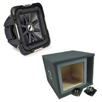 Kicker 11S12L74 Solobaric L7 Subwoofer Single 12" Custom Vent Sub Enclosure Box