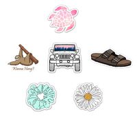 VSCO Stickers for Water Bottles (6 Pack) by Blue Cannon Trading Company. Aesthetic, Vinyl Decal; Waterproof and Perfect for Laptop, Hydro Flask, Yeti, Car, and Phone.