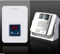 NEW Yunzhicheng Wirelesss PIR Infrared Motion Sensor Alarm Detector Door Bell Guest Chime with Ac Receiver White