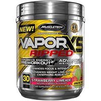 MuscleTech Vapor X5 Next Gen Pre Workout Powder & Weight Loss Supplement, Explosive Energy & Advanced Weight Loss, Strawberry Limeade, 30 Servings,6.50 Ounce,Pack of 1