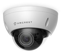 Amcrest ProHD Outdoor 3 Megapixel POE Vandal Dome IP Security Camera - IP67 Weatherproof, IK10 Vandal-Proof, 3MP (2048 TVL), IP3M-956E (White) (Renewed)