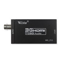 HDMI to SDI Converter HDMI to BNC Audio Video Adapter Mini 3G 1080P Support SD HD 3G-SDI with Power Supply