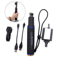 5200mAh Power Bank Handheld Selfie Stick Hand Grip Monopod Camera Mount for GoPro Hero 5/5S/4/4S/3+/3/2/1 Sony SJCAM Xiaomi Yi