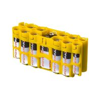 Storacell by Powerpax A9 Multi-Pack Battery Caddy, Yellow