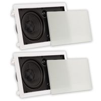 Theater Solutions TSSLCR6 Deluxe 6.5" in Wall 3-Way Compact 2 Speaker Set