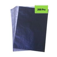 Carbon Copying Paper Transfer Tracing Black Graphite Paper 200 Sheets (8.5 x 11 Inches) for Wood, Paper, Canvas and Other Art Surfaces
