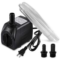 PULACO 400GPH Submersible Water Pump with 5 ft Tubing, 25W Durable Fountain Water Pump for Pond Fountain, Aquariums Fish Tank, Statuary, Hydroponics