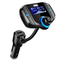 FidgetFidget FM Transmitter Modulator Car Kit Wireless MP3 Player USB/TF LCD 2018Bluetooth4.2