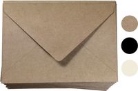 A7 Envelope Kraft Invitation Envelope 5x7 | A7 Size 100 Pcs, 5 1/4" x 7 1/4" Inches, Wedding Invitation | Natural Brown Envelope | RSVP Envelopes