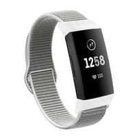 VEAQEE Nylon Bands Compatible with Charge 3 & 3 SE Women Man Soft Nylon Band Breathable Quick Release Sport Replacement Accessories Wristband, 5.3''- 8.7''