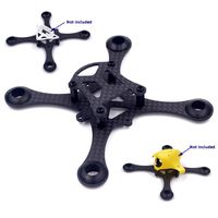 Usmile Super Lightweight 100mm Micro Brushed Carbon Fiber Quadcopter Frame for Mini Micro FPV Racing Support for 820 8.520mm Motor