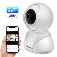 Security Camera, Wireless WiFi Home Indoor Camera zhiroad 1080P HD 355° Nanny Camera Pan/Tilt/Zoom with Night Vision, Remote Motion Detection with Cloud Storage 2-Way Audio for Baby/Elder/Pet
