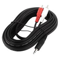 uxcell 3.5mm Stereo Jack to 2-RCA Adapter Audio Extension Cable 5M 16ft
