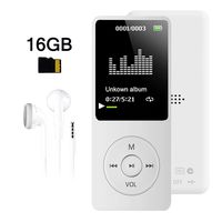MP3 Player, Dyzeryk Music Player with 16GB Micro SD Card, Support Speaker, Photo Viewer, Video Play, FM Radio, Voice Recorder, E-Book Reader, Supports up to 128GB