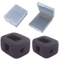 ZLMC Foam Windslayer windscreen Case for GoPro Hero 5 6 7 Black Camera Windshield Wind Housing Cover for Hero6 Hero5 Hero7 Audio Recording & Protective Batteries Storage Boxes Holder