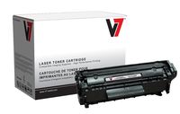 V7 V712XP Remanufactured Extended Yield Toner Cartridge for HP Q2612A (HP 12A) - 2000 Page Yield