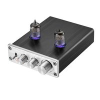Nobsound HiFi 6J2 Vacuum Tube Preamplifier Stereo PreAmp Digital Treble&Bass Tone Control (Silver)