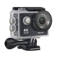 Action Camera NTSE Ultra HD 4K WiFi Sport Camera 1080P/60fps 2.0 LCD 170D Lens Helmet Cam Go Waterproof Pro Camera 30m Waterproof Cameras (Black)