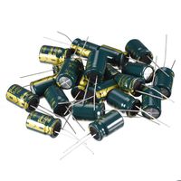 uxcell Aluminum Radial Electrolytic Capacitor Low ESR Green with 22uF 250V 105 Celsius Life 3000H 10 x 16 mm High Ripple Current,Low Impedance 20pcs