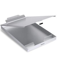 Metal Clipboard with Storage Form Holder Portfolio Aluminum Metal Binder with High Capacity Clip Posse Box Self Locking Latch -14 x 9.25 inch Size Clipboard for Office Business Professionals Stationer