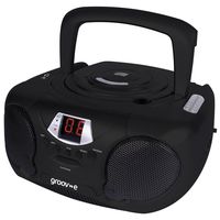 Groov-e- Gvps713bk Boombox Portable Cd Player With Radio