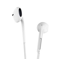 MXditect EB165 Earbuds with Mic Stereo Earphones for iOS Android Windows System, White