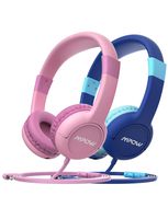 Mpow CH1S [2 Pack] Kids Headphones with 85dB Volume Limited, Music Sharing Function, Wired On-Ear Headphones for Children Toddler Baby School Class Travel