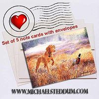 Michael Steddum Foggy Bottom Vizsla Note Card Set